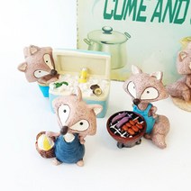 어바웃더홈 북유럽 인테리어 소품 장식 인형 거실 장식품 카페, 이솝여우피크닉