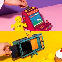 핸드폰거치대저금통 DIY 미술재료 만들기장난감 집콕놀이, 오락기