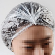 미용실 일회용 비닐 비닐캡 헤어캡 펌 염색용 100개 파마 이발소 가정용 셀프 1회용 머리주머니 염색모자