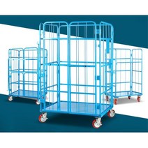 우체국 마트 물류창고 산업용 운반 철대차 롤테이너 철재카트 운반카, 롤테이너(대형)