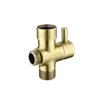 솔밸브 G12 브러시드 골드 수도꼭지 워터 디스펜서 3 방향 다이버터 샤워 밸브 어댑터 온수 냉수 스위치