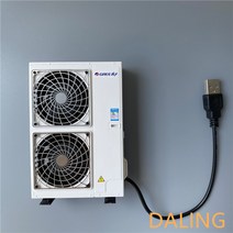 리얼 미니 에어컨 실외기 모형 리멘트 미니어처 식완 112 인형집 모형 에어컨 완구 미니, 2단 실외기 단품
