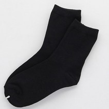 오너클랜 남자 캐주얼 무지 검은색 깜끔 양말 1켤레_W5F0BAC