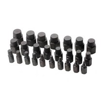 특수볼트스크류 추출기 드릴 비트 가이드 세트 25 개 깨진 속도 쉬운 볼트 스터드 제거 리무버 공구, 한개옵션0