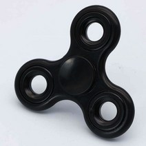고급 피젯 무소음 큐브 스피너 어른 장난감 플라스틱 베어링 Tri-Spinner ABS 자폐증을위한 EDC 핸드 스피, 02 Black