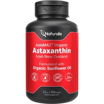 Sports Research 아스타잔틴 트리플 스트렝스 12mg 소프트젤 60정, 1개, One Color