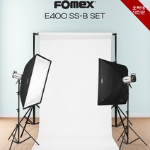 [오빠네사진관] 사진조명 Fomex E400 SS-B 스트로보+배경세트(무선동조기증정), ㄴ이동식, ㄴ풀사이즈(화이트)