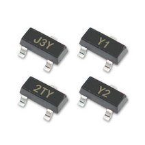 자동차 전방 감지 센서 100PCS S8050 J3Y S8550 2TY SS8050 Y1 SS8550 Y2 SOT23 SMD S9013 J3 SI2301 A1SHB 597EA 3, ZMM6V8 100PCS