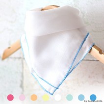 순면 가제 가재 손수건 10장 아기 신생아 면손수건, 핑크