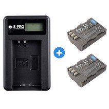 니콘 EN-EL3e LCD 호환충전기+배터리2개 D100