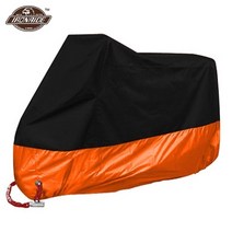 herobiker 방수 바이커 커버 오토바이 커버 오토바이 모토 스쿠터 커버 uv 프로텍터 방진 오토바이 비옷, 1600mm-1800mm의 경우 m, mz001-오렌지