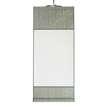 모지랑이글씨 고급 족자 32cmX75cm, 그린