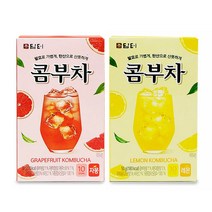 TORIMALL 담터 콤부차10T/ 레몬 자몽/ 타먹는 탄산음료/ 유산균 택1, 콤부차 레몬10T