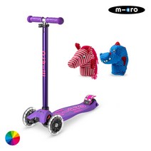 마이크로킥보드_맥시T 디럭스 LED + 인형 세트, 말, 핑크