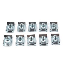 고성능 U 타입 너트 M4-M5-M6-M8 자동차 패스너 클립 오토바이 용 자동차 차량을위한 빠른 설치 SUITBLE, 6