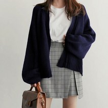 기본가디건 카디건 망토 숄 니트 스웨터
