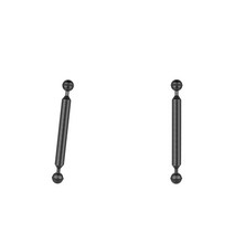 3x 카메라 다이빙 초경량 탄소 섬유 더블 볼 헤드 램프 암 블랙, 20.8mm, 알루미늄 합금