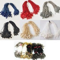 택고리 실고리 택끈 행택고리 택고무줄 실고리핀, 택 고무줄 12cm 검정(약 200줄)