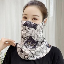 래쉬가드 봄 여름 레쉬 목 넥워머 여성 배기 얼굴가리기 안면보호마스크 승차 운전 스카프 얇은 베일 1771807126