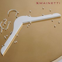 메이네티 화이트 원목 상의 옷걸이 5P (43cm), 단품, 단품
