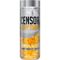 NDS Nutrition Censor - CLA 어유 잇꽃 및 오메가 3-6-9 혼합물이 함유된 지방 감소 및 바디 토너 - 에너지 신진대사 및 건강 개선을 위한 식이 보조제 -, 180 Count