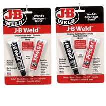 J-B Weld 8265S 오리지널 스틸 강화 에폭시 트윈 팩 - 56.7g(.. 정품보장, 단일