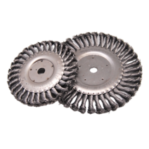 예초기날 잡초제거 먼지 잔디 잡풀 STEEL WIRE 초강력 6인치/8인치 잔디브러쉬 벌초, 6인치