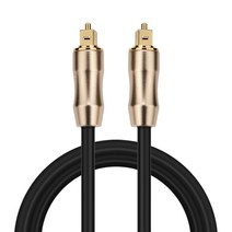 24K금도금 오디오 광케이블 광섬유 마이크 DVD블루레이 음향 스피커선 1m