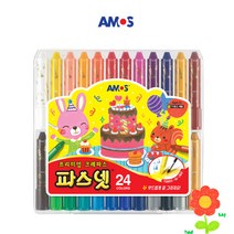 파스넷 크레파스 파스넷색연필+연필1p증정, 파스넷 크레파스24색