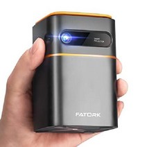 FATORK 미니 휴대용 스마트 프로젝터 DLP 1080P 단초점 iOS 안드로이드 호환