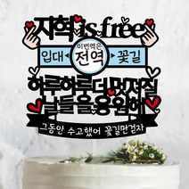 [이번역은 전역] 남친 아들 전역축하 케이크토퍼