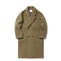 커버낫 울 오버사이즈 더블 코트 베이지