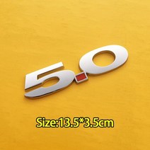 머스탱 GT 테일 로고 메탈 5.0 변위 기념 에디션 사이드 리프 플레이트 V8 터보, 04 Style4