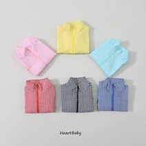 여름 지지미체크 바람막이 점퍼 유아동 여아남아 여름 데일리 점퍼 HB02