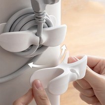 그란도 케이블 전선 코드선 정리 홀더 10개입, 화이트