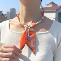 핸드메이드 자석 스카프 목걸이 트윌리 홀스 (3color)