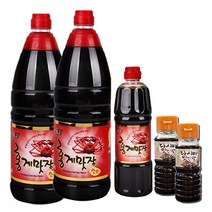 우쇼 홍게맛장 레드1.8Lx2+홍게맛장레드500ml+다시마 맛간장100mlx2 만능 맛간장 영덕 기장, 1set, 1.8L