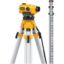 [해외] 디월트 DW096PK 26X 삼각대 봉 캐어링케이스 자동광학레벨키트 옐로우, Level
