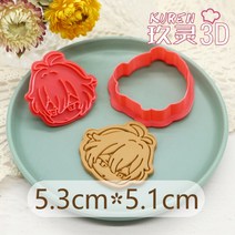 원신 종려 클레 쇼군 소 호두 감우 쿠키틀 모양틀 쿠키 커터 몰드 디저트 카페 창업 홈베이킹 세트 스탬프 베이킹 도구 찍기틀, K