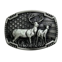 카우보이 엘크 벨트 버클 금속 금/은색 성격 벨트 버클 DIY, p3262