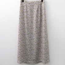 이지인이지 여성 플레어 롱스커트 꽃스커트 플라워 뒷밴딩 롱스커트