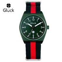 글륵 Gluck 글륵 나토 밴드 패션 시계 GL1374-GRG