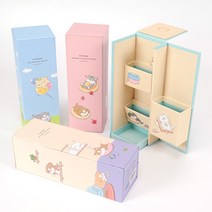 6000 이리눕개 스탠딩 지함 필통, 베이지