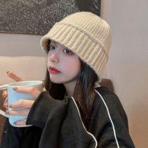 디아더컬러 여성 니트 비니 모자