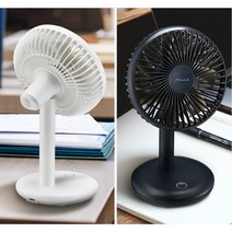 신일 책상 탁상용 선풍기 소형 사무실 책상용 충전식 무선 선풍기 캠핑용 선풍기, 화이트