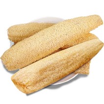 천연 수세미 수세미 주방 수세미 천연 수세미 수세미（3개*30cm/개）, 3개 세트, 노란색