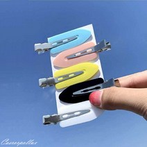 앞머리 고정 헤어 클립 사이드핀 자국방지 서핑보드 핀 1세트(4PCS)