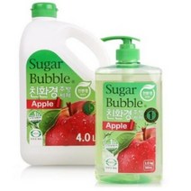 슈가버블 친환경 천연성분 애플 주방세제 4L+940ml, 2세트