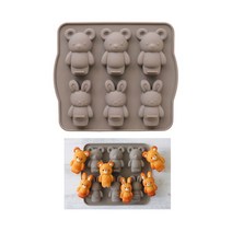 코타 실리콘 마들렌틀 곰돌이&토끼 몰드 홈베이킹 초콜릿 쿠키틀 빵틀 제빵 제과