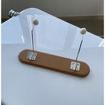 [꼭꼬핀2개] 우드 빈티지 코트랙 벽행거 모자걸이 옷걸이 벽걸이 후크, 2구 크림브라운, 2개